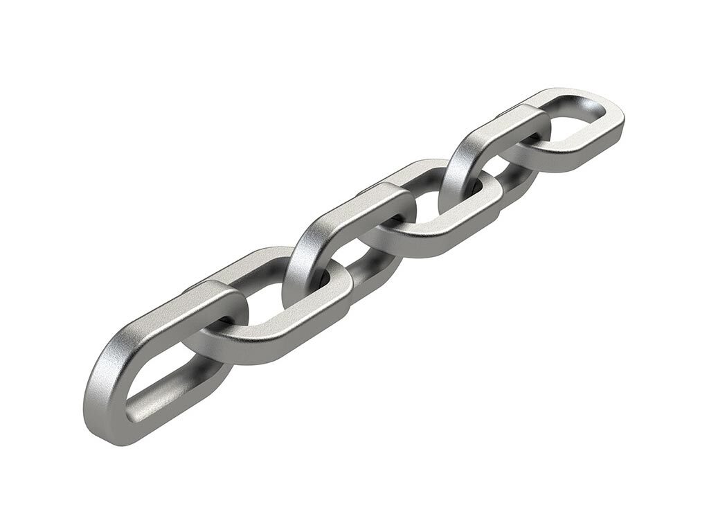 Cast 12-14% Manganese and Alloy Steel Square Link Chain